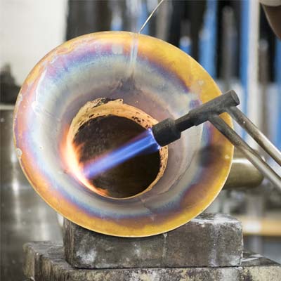 Conn bell being soldiered