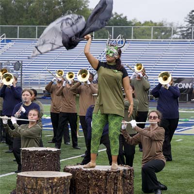 Color Guard performer