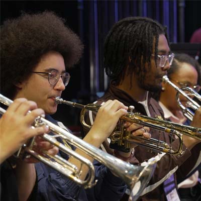 Student band performing