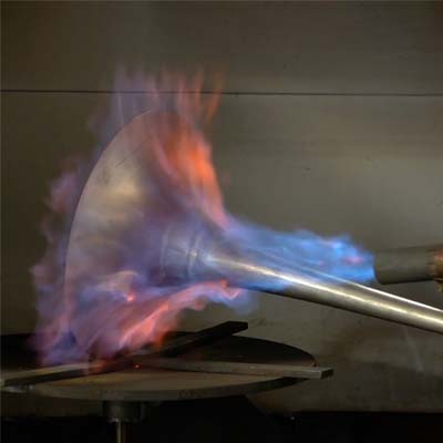 French Horn Bell in Fire