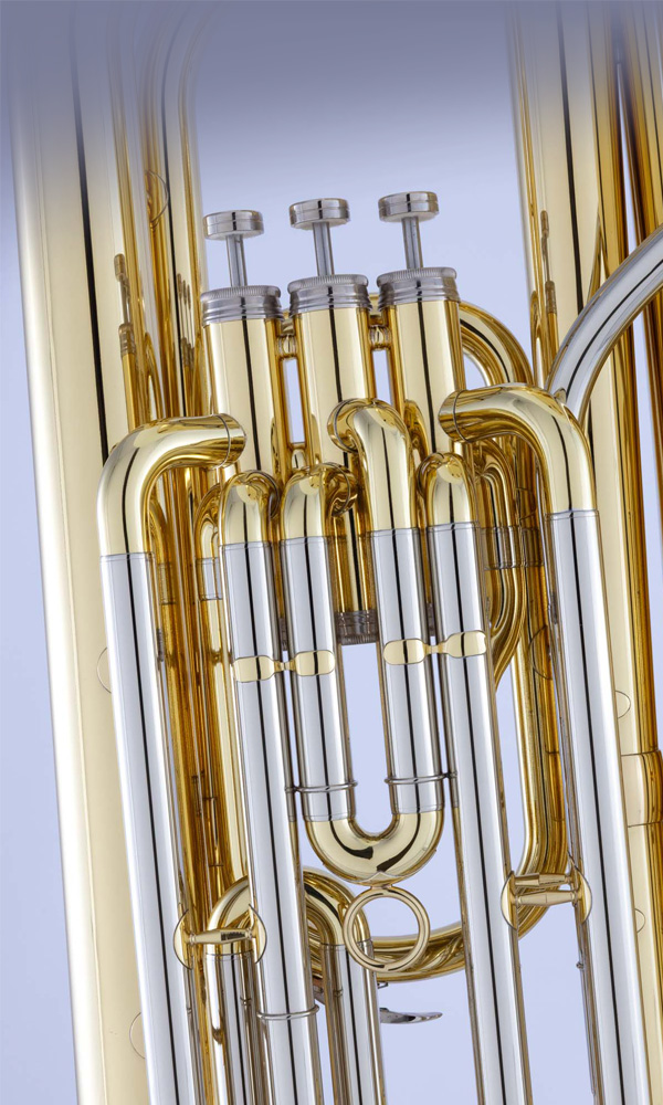 Closeup of a Tuba