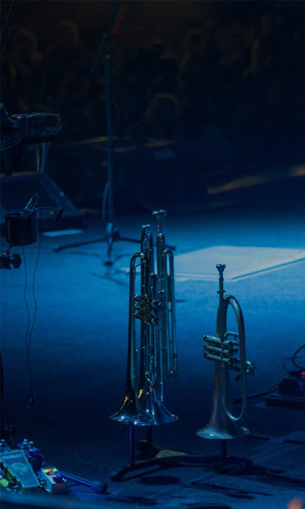 Cornet on a concert stage