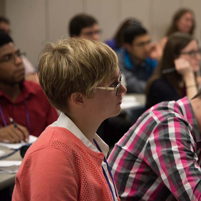 Young woman listen to instruction
