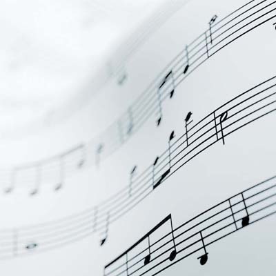 Abstract image of sheet music