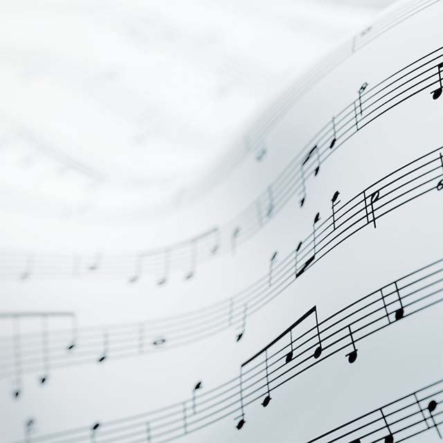 Abstract image of sheet music